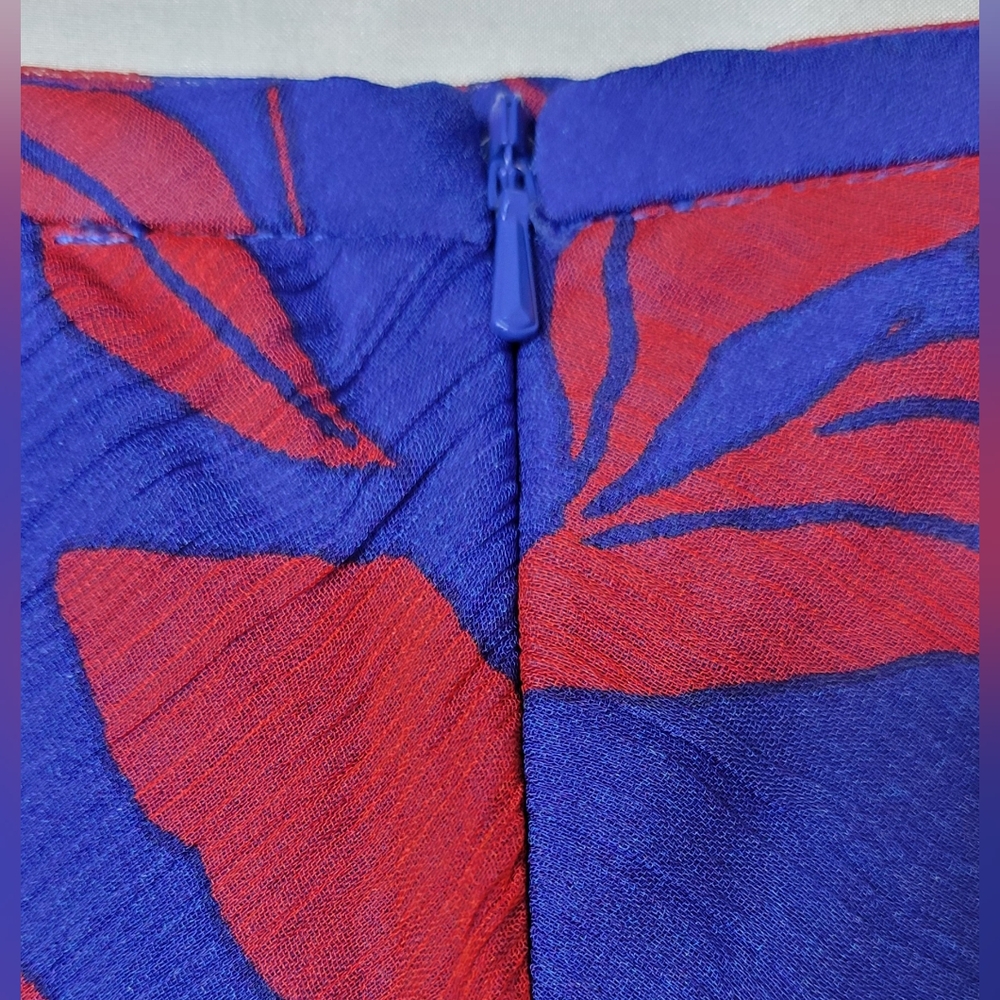 Shona Joy Vibrant Red and Blue Wide Leg Pants NWT - Picture 3 of 7